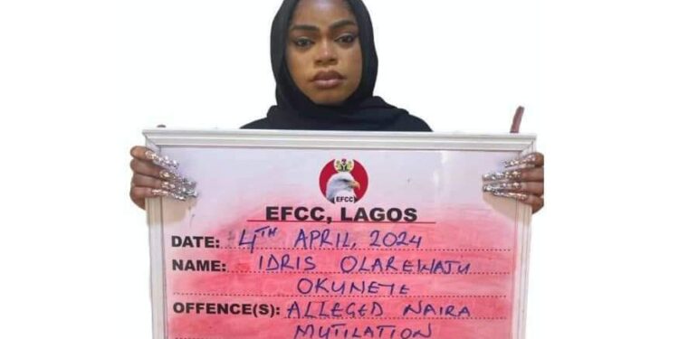Breaking: EFCC Arrests Bobrisky for Naira Abuse