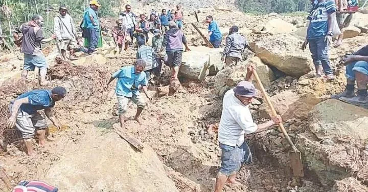 Papua New Guinea reports more than 2,000 people buried in landslide