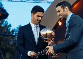 Mikel Arteta has picked up the Best Coach – Premier League award at the KAFD Globe Soccer Awards Europe.