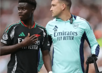 EPL: Arsenal suffers fresh Saka injury blow after Tottenham win