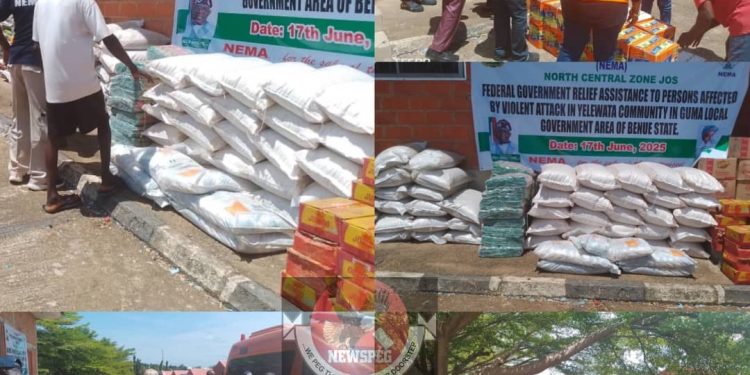 NEMA Swiftly Delivers Relief Materials to Yelwata Residents After Deadly Benue Attack