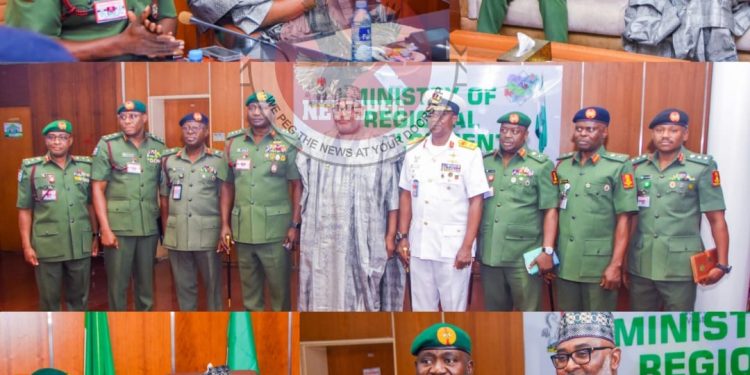 CDS Musa Visits Minister of State for Regional Development, Seeks Stronger Civil-Military Cooperation