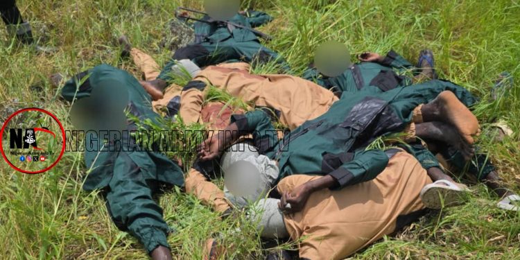 Troops of Operation Hadin Kai Eliminate 12 ISWAP Terrorists, Recover Weapons in Major Offensive