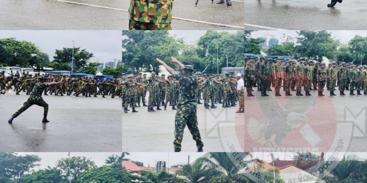 CDS Musa Rallies Troops to Prioritise Fitness at Maiden DHQ Monthly Route March