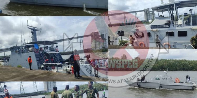Nigerian Navy Ships Shiroro and Shere Berth at ALSCON Jetty in Akwa Ibom