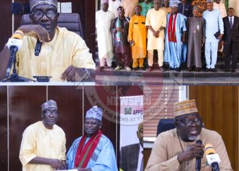 PhotoNews: ARCN Executive Secretary receives delegation of traditional rulers led by HRH Ezekiel James Dalyop, Traditional Ruler of Turu Vom, in Abuja