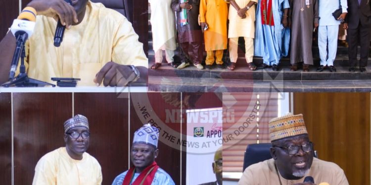 PhotoNews: ARCN Executive Secretary receives delegation of traditional rulers led by HRH Ezekiel James Dalyop, Traditional Ruler of Turu Vom, in Abuja