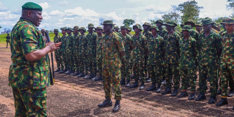 COAS Visits Troops in Ogoja, Commends Their Dedication to National Security