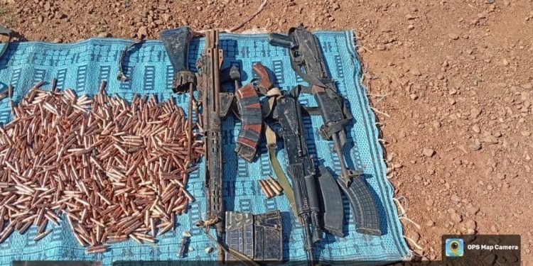 Troops Recover Arms, Ammunition in Plateau State as Operation Enduring Peace Intensifies Crackdown on Banditry