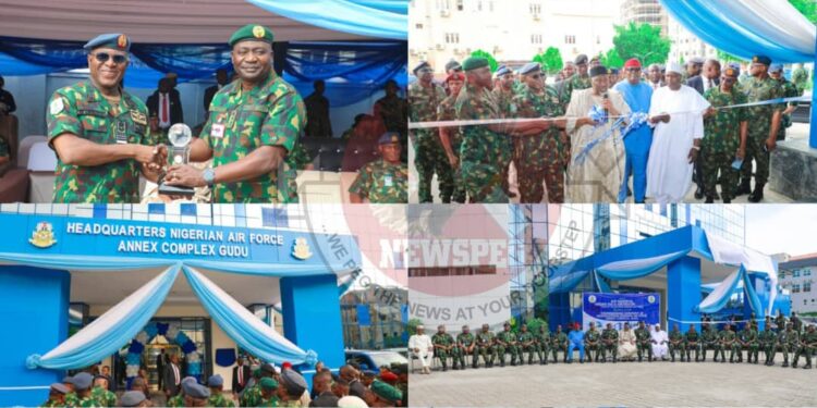 Defence Minister Commissions New NAF Headquarters Annex Complex in Gudu, Hails Visionary Leadership of Air Marshal Hasan Abubakar
