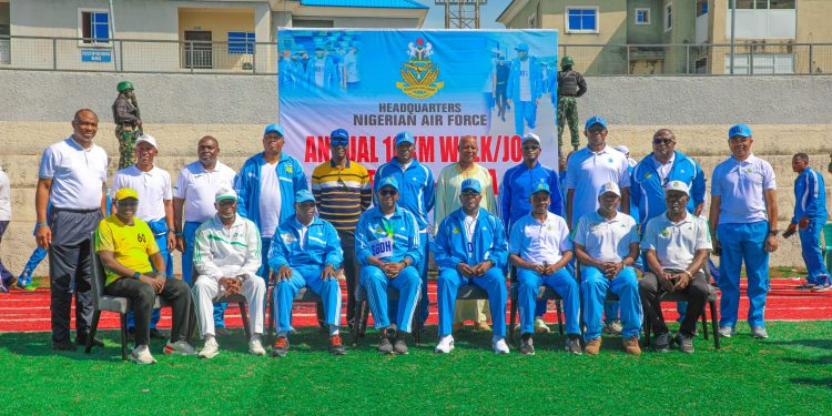Fitness, Discipline and Team Spirit Take Centre Stage as NAF Holds 10km Walk/Jog Across Nigeria