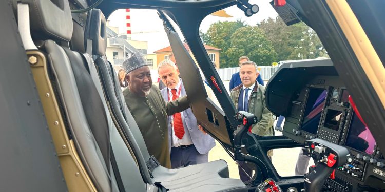 Badaru Inspects NAF Aircraft Production in Italy
