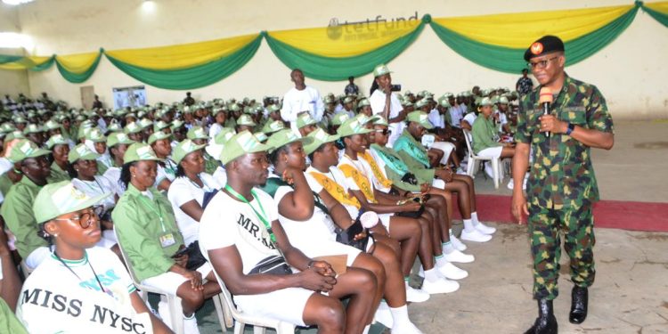 General Nafiu Inspires Corps Members to Embrace Equality and Service to Nation