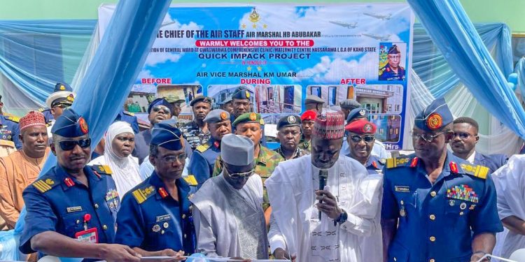 NAF Deepens Civil-Military Relations With Commissioning Of New Paediatric And General Wards In Kano
