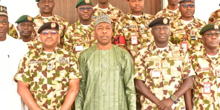 Coas Visits Borno, Urges Troops To Sustain Vigilance And Maintain Aggressive Operational Posture