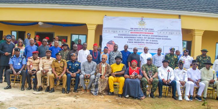 NAF Strengthens Civil–Military Ties as CAS Commissions School Assembly Hall, Launches Medical Outreach in Rivers Community