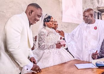 Defence ministry permanent secretary hosts dignitaries at son’s wedding