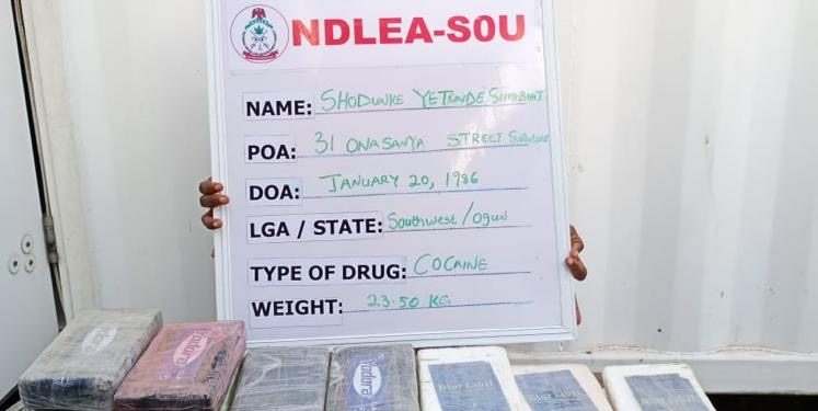 NDLEA Smashes Cocaine Syndicate as Fugitive Female Kingpin Is Arrested With ₦5bn Drug Haul in Lagos