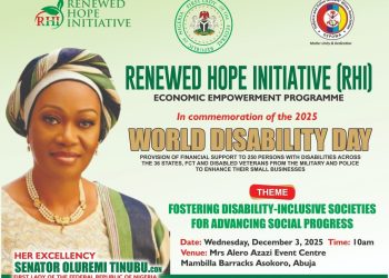Renewed Hope Initiative Uplifts 9,500 Persons With Disabilities With Nationwide Grants
