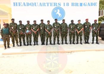COAS pledges improved welfare, boosts morale of 18 Brigade troops in Bida