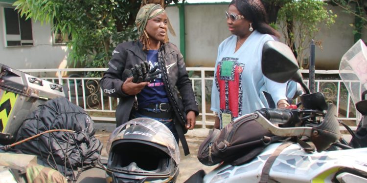 NiDCOM pledges support as Dabiri-Erewa receives Nigerian biker, UK-based professional boxer