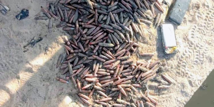 Intelligence-led operation foils terror threat as troops recover cache of 12.7mm ammunition in Maiduguri