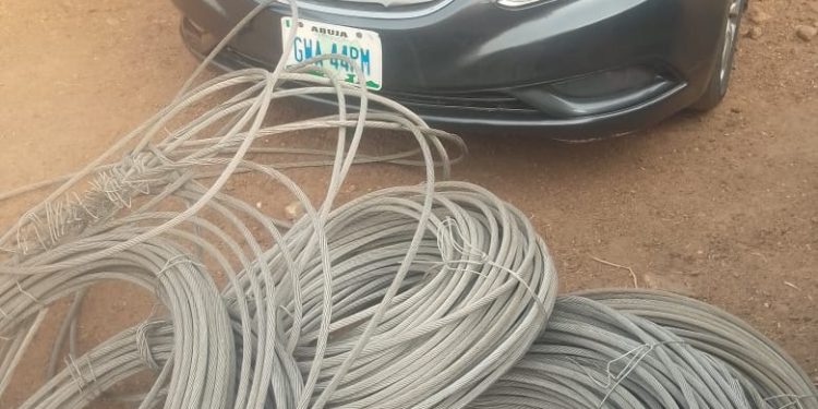 Police Arrest Two Suspects Over Electric Cable Vandalisation in Nasarawa, Recover Tools and Vehicle 