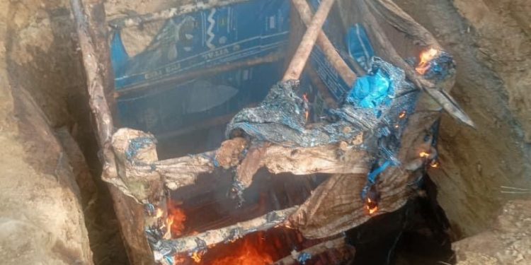 Navy destroys illegal refinery, arrests 37 suspected illegal miners in Niger Delta crackdown