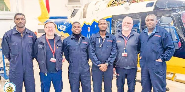 NAF enhances helicopter maintenance capability as personnel complete specialised A109 Trekker training in Italy