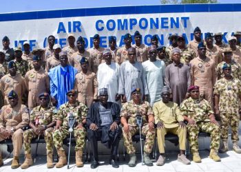 CAS vows intensified air offensive against terrorists, honours troops at Eid luncheon in Maiduguri