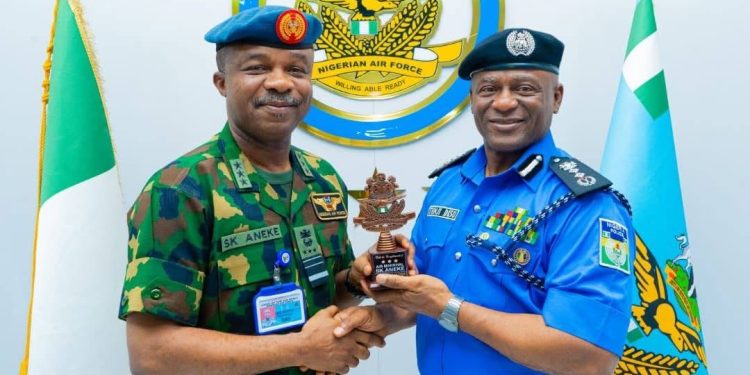 CAS Aneke, IGP Disu Strengthen NAF–Police Synergy to Boost National Security