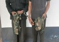 Suspected naval impersonators handed over to police by Nigerian Navy Ship Victory in Calabar