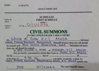 Estate dispute: Son sues Senator Zainab Kure over late Governor Abdulkadir Kure’s Asokoro residence, bank accounts