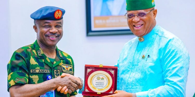 Gov Umo Eno Applauds NAF’s Expanded Footprint in Akwa Ibom, Says 309 Composite Group Will Boost Security, Investment