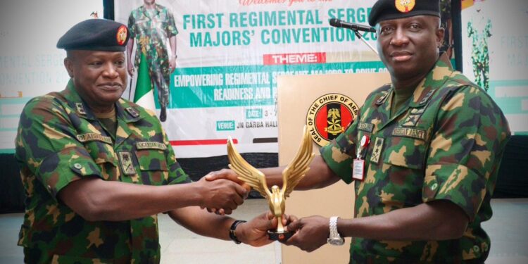 COAS Waidi Shaibu Charges Army RSMs To Strengthen Warrior Ethos, Discipline For Operational Success