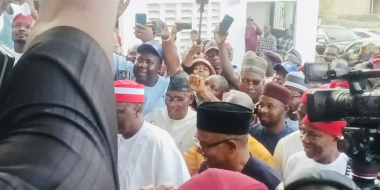 JUST IN: Obi, Kwankwaso Storm NDC Secretariat, Hold Strategic Closed-Door Talks with NDC Leadership Amid Defection Speculation