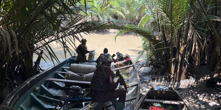 Nigerian Navy Storms Dayspring Island, Dismantles Militant Network in Cross River