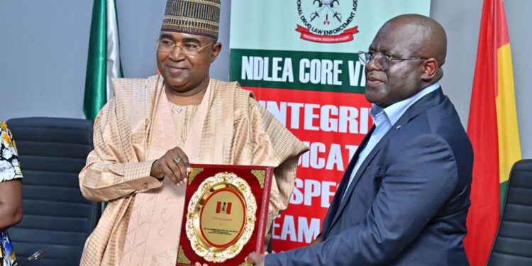 Nigeria Ghana Strengthen Anti-Drug Alliance As NDLEA NACOC Sign Pact To Tackle Trafficking Cartels
