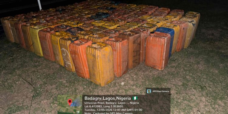Nigerian Navy Intercepts 6,000 Litres Of Smuggled Fuel In Lagos Border Operation
