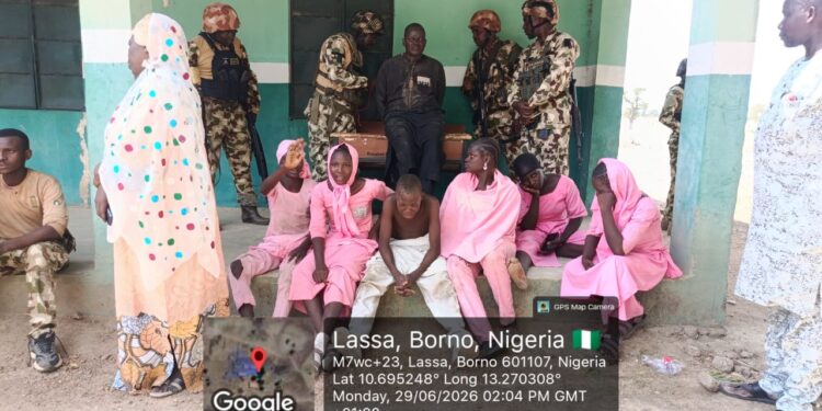 Troops of Operation Hadin Kai Foils ISWAP Abduction, Rescues 10 NECO Candidates in Borno