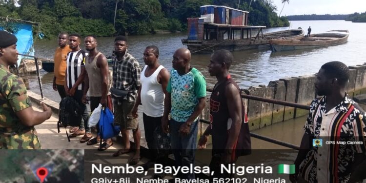 Nigerian Navy Busts Illegal Black Sand Mining Network, Arrests 13 In Bayelsa