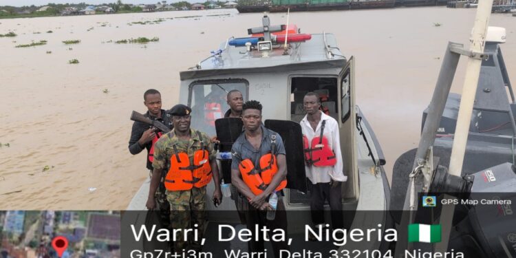 Nigerian Navy Averts Tragedy, Rescues Three From Capsized Boat In Delta