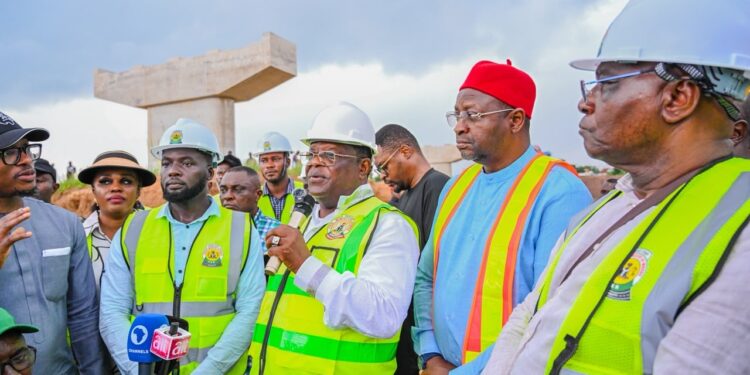 Umahi Tours Ebonyi Projects, Hails Tinubu’s Infrastructure Drive As Southeast Shows Support