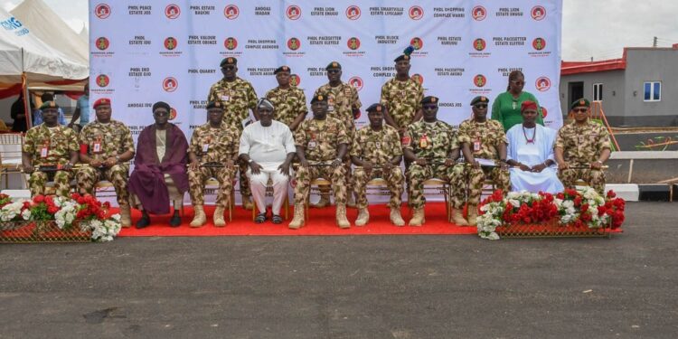 COAS Unveils 80 AHOOAS Homes in Jos, Declares Every Soldier Deserves Dignified Life After Service