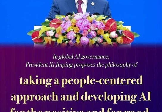 Xi Jinping Calls AI a ‘Symphony of International Cooperation,’ Announces Global Capacity-Building Plan