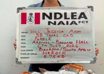 NDLEA Cracks Transnational Drug Network, Arrests South African Courier and Seizes ₦10.3bn Cannabis