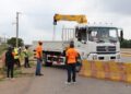 RAINY SEASON: FEMD BARRICADES RING ROAD 2 INTERCHANGE, GALADIMAWA