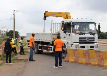 RAINY SEASON: FEMD BARRICADES RING ROAD 2 INTERCHANGE, GALADIMAWA