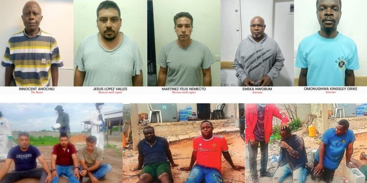 NDLEA Arraigns Alleged Drug Baron, Three Mexicans Over N480bn Methamphetamine Lab