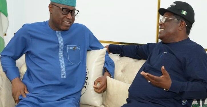 Umahi Reaffirms Commitment to Equitable Road Infrastructure as Ekiti Governor Commends Tinubu’s Interventions